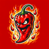 DALL·E 2024-01-29 11.11.52 - Vector graphic designs featuring a cartoon-style Carolina Reaper ...png