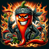 DALL·E 2024-01-29 11.08.23 - A biker-themed design featuring a cartoon-style chili pepper with...png
