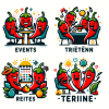 DALL·E 2024-01-29 22.00.15 - Vector graphic logo designs for the 'Events, Treffen & Termine' (...png