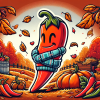 DALL·E 2024-01-29 21.57.05 - A fall-themed logo design for the 'Hot-Pain Chili Forum', without...png