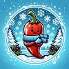 DALL·E 2024-01-29 21.55.51 - A winter-themed logo design for the 'Hot-Pain Chili Forum', witho...png