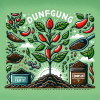 DALL·E 2024-01-29 21.45.16 - Vector graphic designs for a chili forum's 'Düngung' theme, witho...png