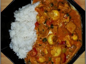 Veganes Jackfrucht Curry