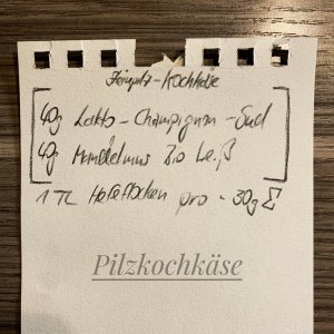 Lakto-Champignon Kochkäse