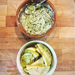 Bärlauchbutter & Goudaverschnitt