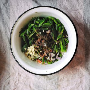 Riesenbohnen-Salat, marrokan. Art