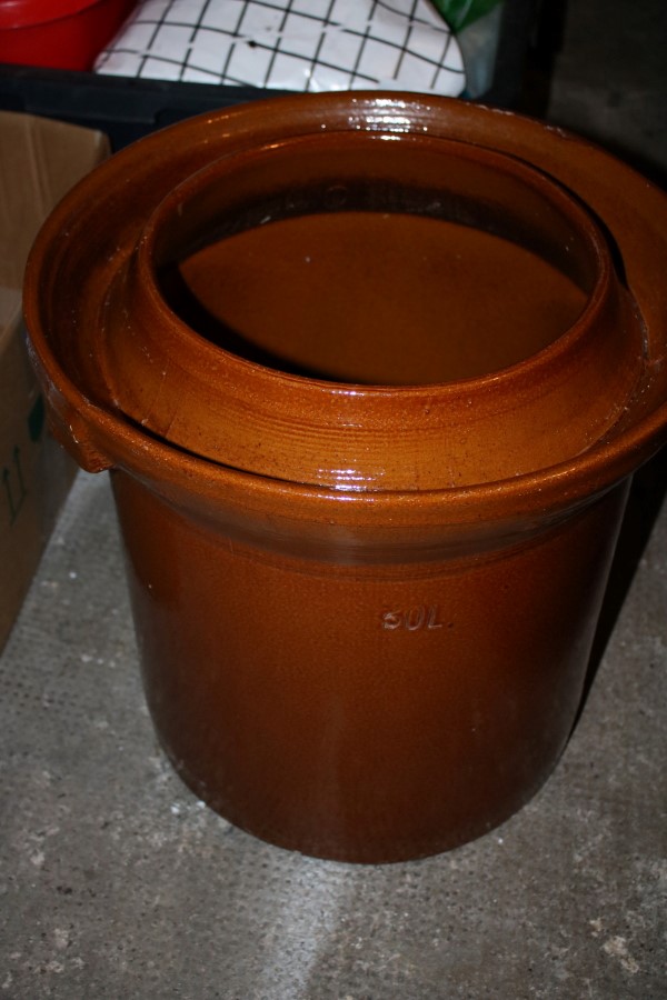 30 Liter Sauerkraut Steintopf