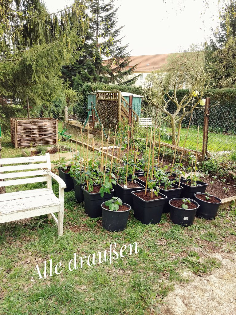 Es zog sie in den Garten 'naus