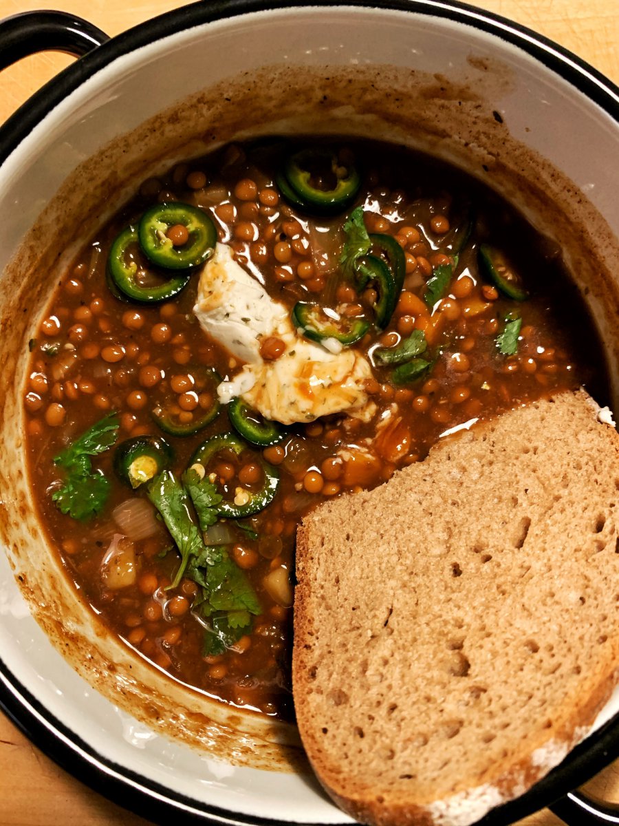 Linsensuppe m. Brot