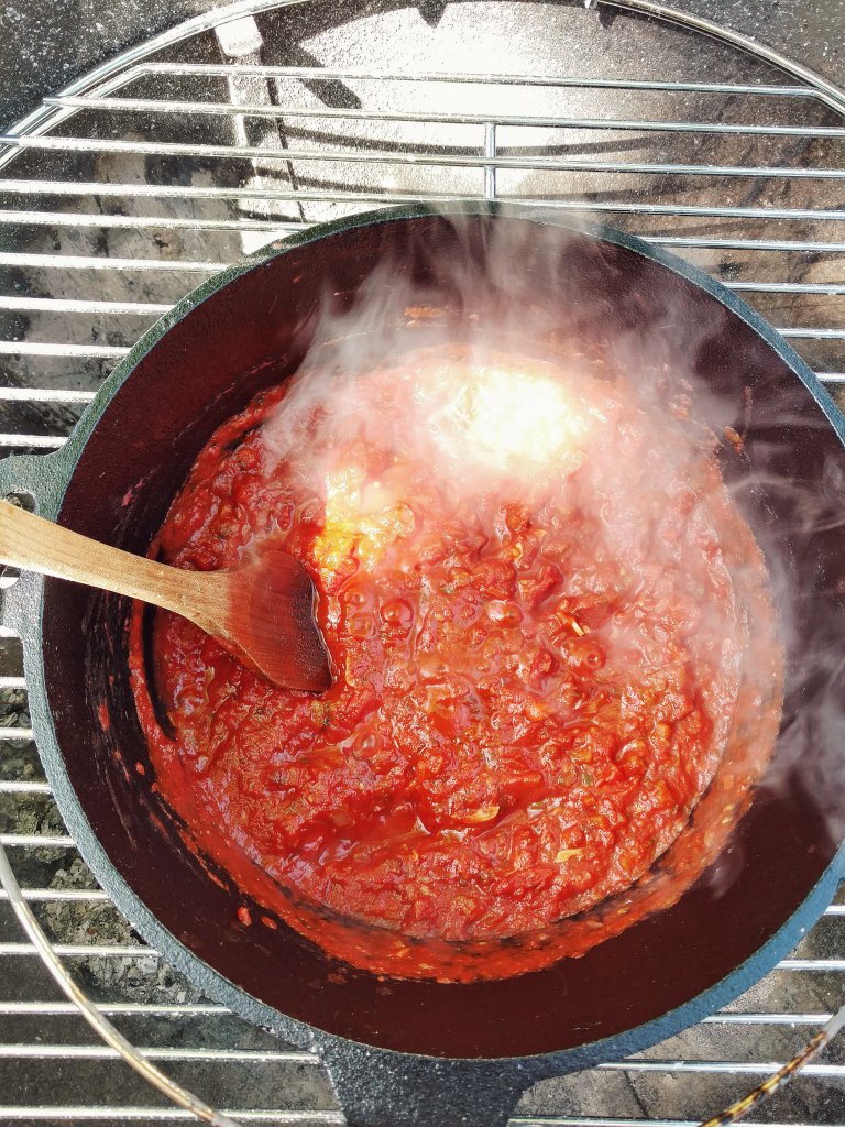 One-Oven-Pasta schmoren