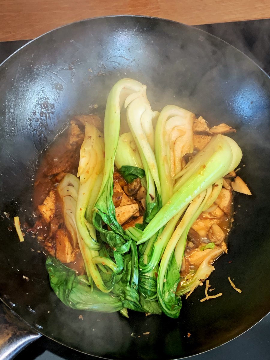 Pak Choi + fritt. Tofu