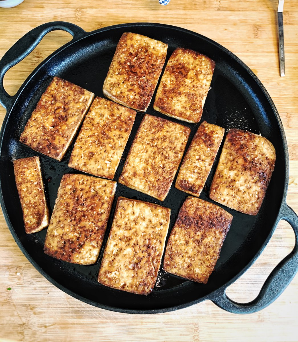 Tofu, nach dem Backen